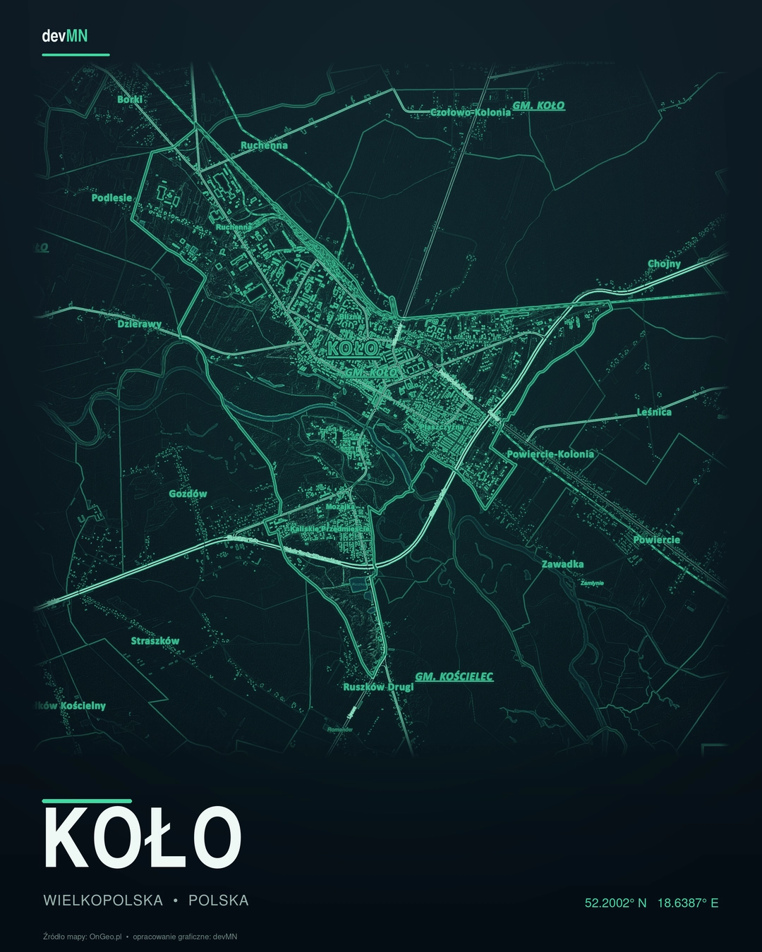 kolo mapa