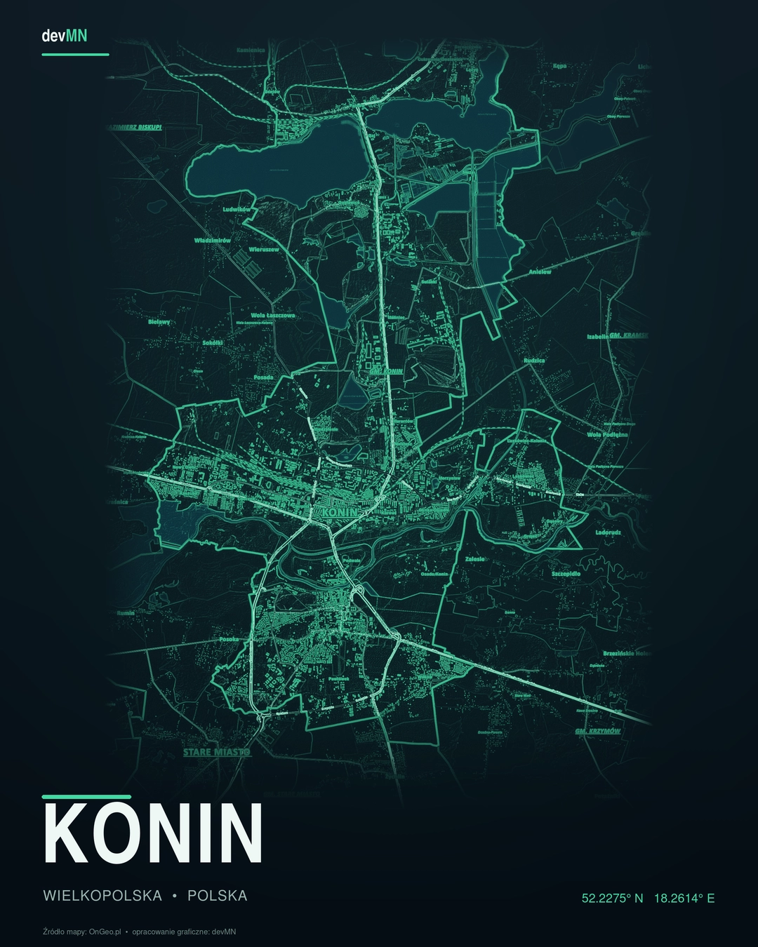 konin mapa